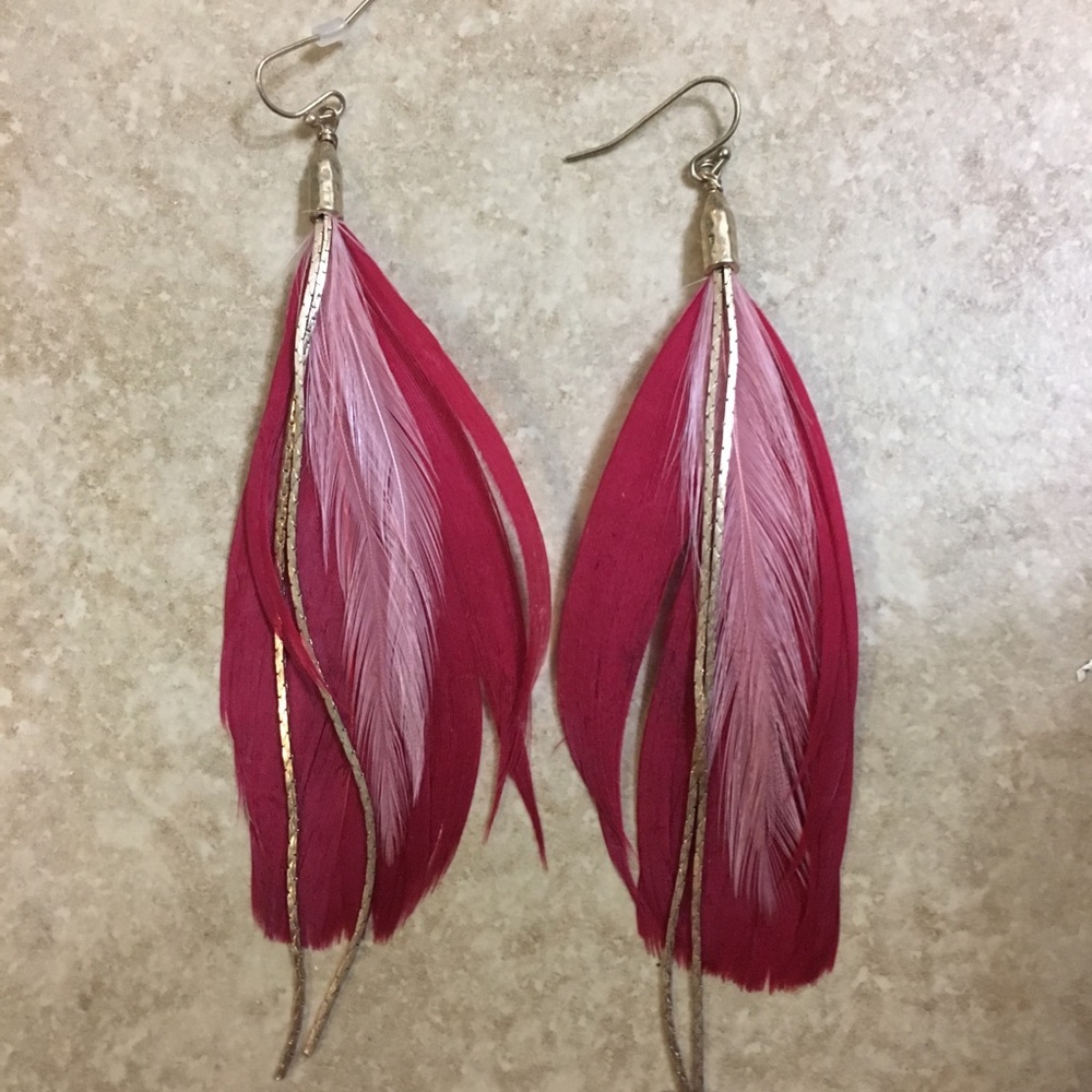 Feather earrings